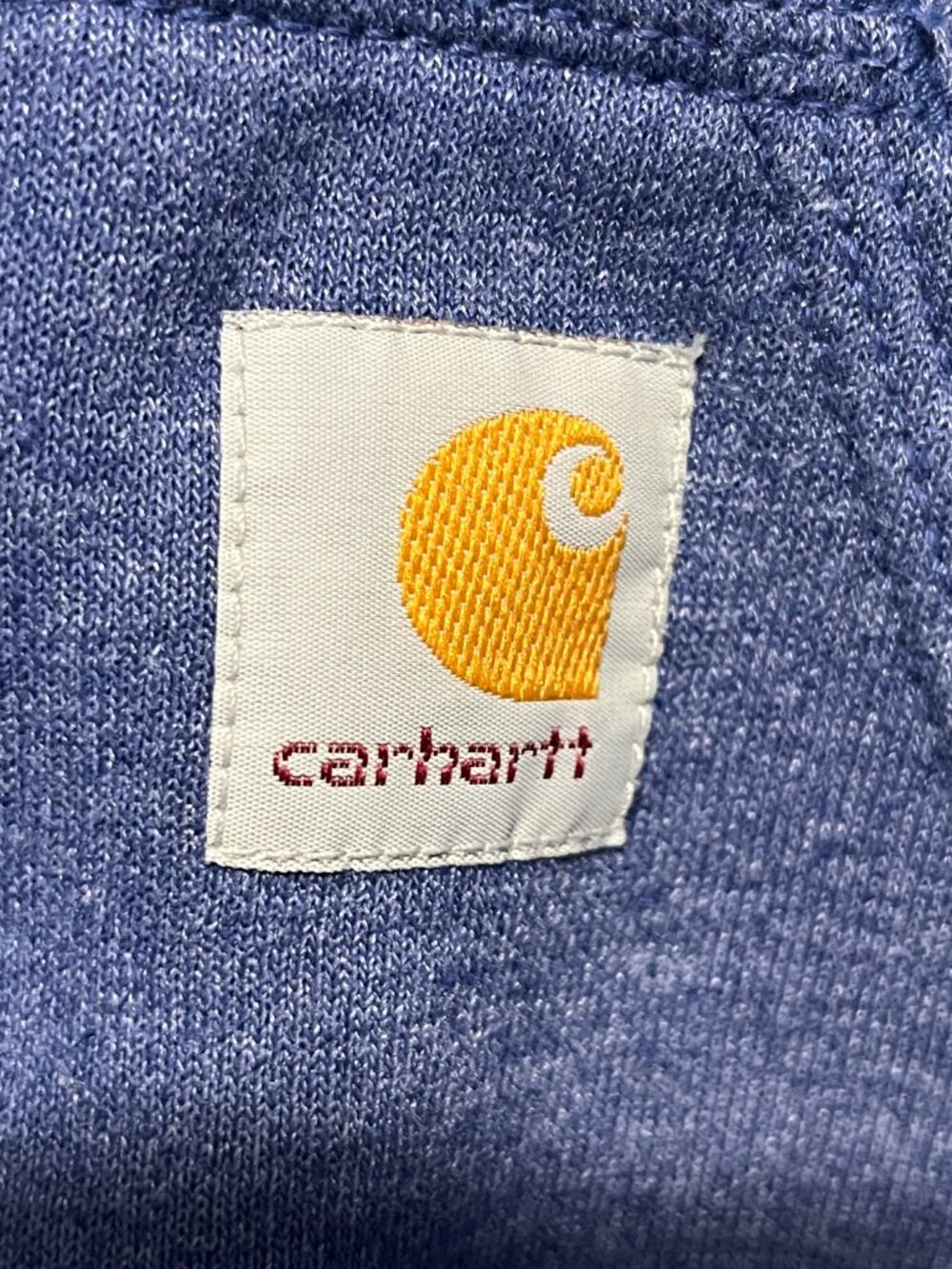 Carhartt Mens Loose Fit Spellout Hoodie K288H53 L Blue Workwear Rugged Carpenter - Picture 4 of 7